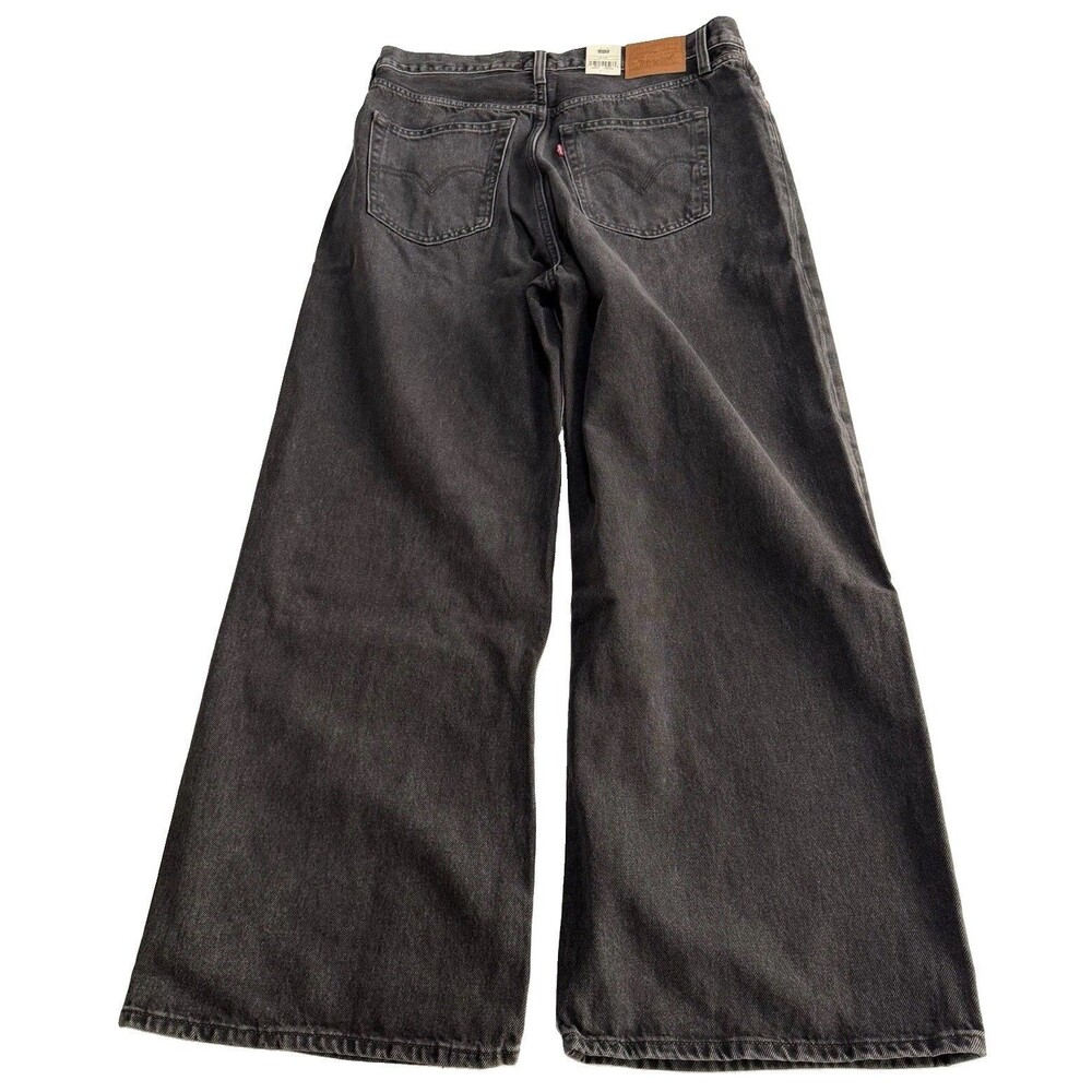 Levi's Premium Ribcage Wide Leg Women's Jeans 32 X 30 Black Big “E” New NWT - Picture 7 of 9